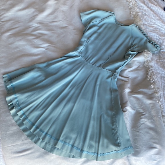 1940s/1950s rayon party dress/prom dress/day dress - Picture 10 of 10